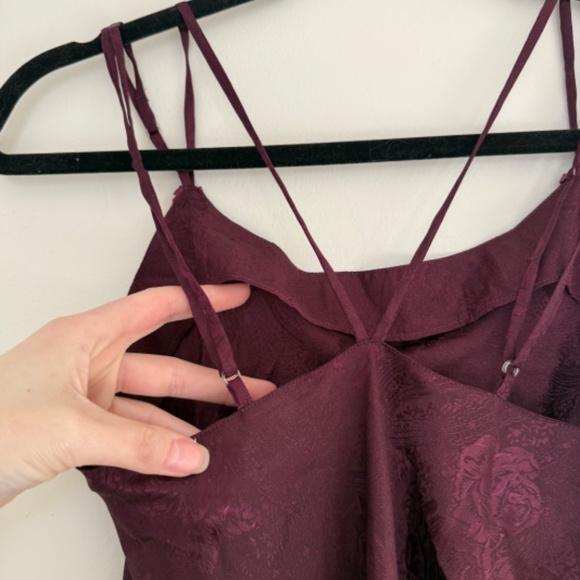 VINTAGE la SENZA rose mini lingerie slip dress - Picture 6 of 9